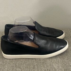 Birdies Slip On Black Leather Size 10.5